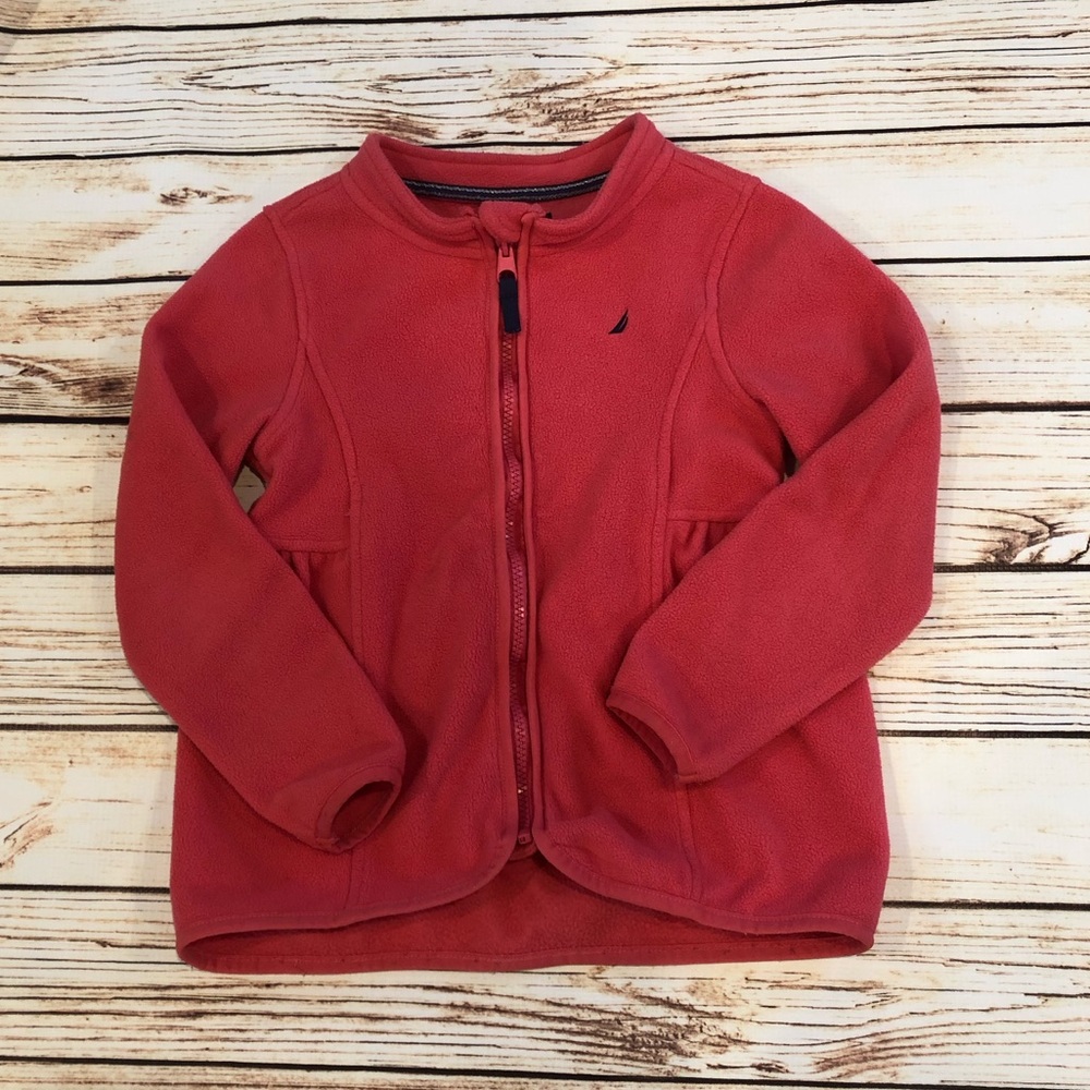 Nautica Girls Pink Zip Up Jacket Sz 6x